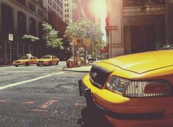 Gelbe Taxis in New York.