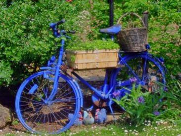 Blaues Fahrrad