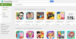 Android Lernspiele im Playstore