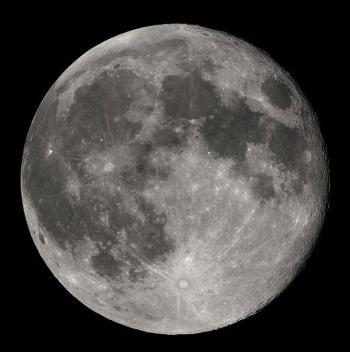 Mond von der Erde aus gesehen - Luc Viatour / www.Lucnix.be