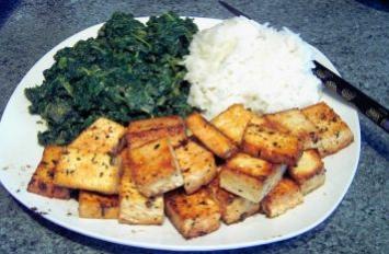Asiatisches Tofu Gericht
