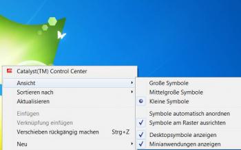 Windows 7 Desktop-Symbol-Größe ändern