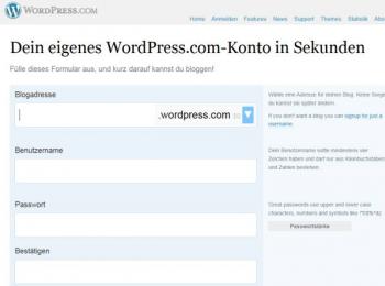 Wordpress Blog erstellen
