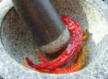 Chili im Mörser