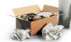 Kiste mit Verpackungsmaterial