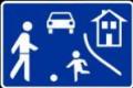 Schild Verkehrsberuhigter Bereich