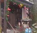 Weihnachtsdeko f�r Haust�r und Eingang