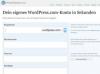 Wordpress Blog erstellen