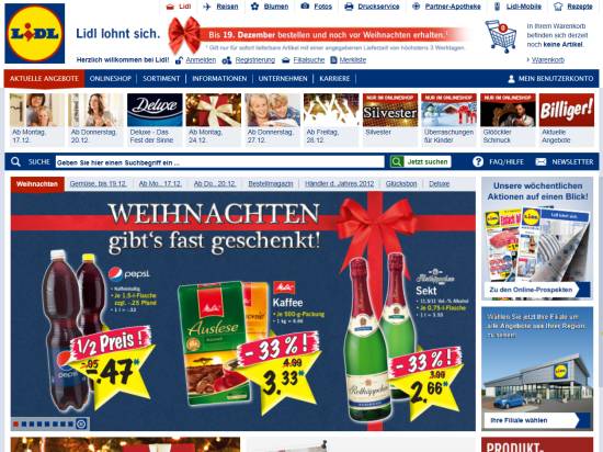 Lidl Onlineshop