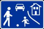 Schild Verkehrsberuhigter Bereich